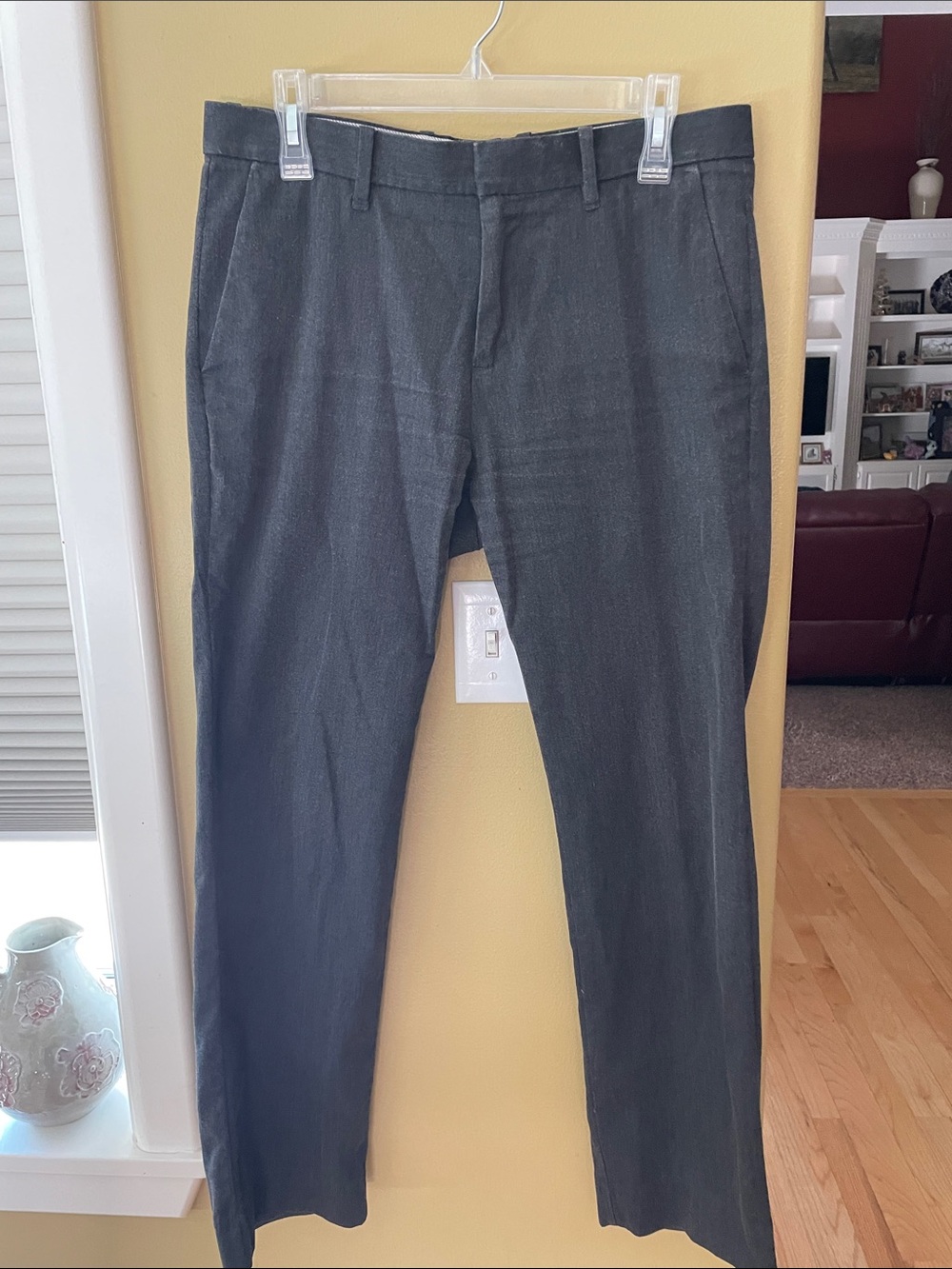 GAPKHAKIS Men's Dress Pants in Dark Gray